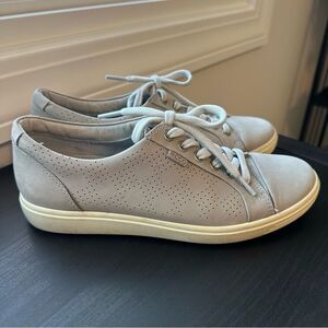 Ecco Gray Leather Sneaker Women's Size 9